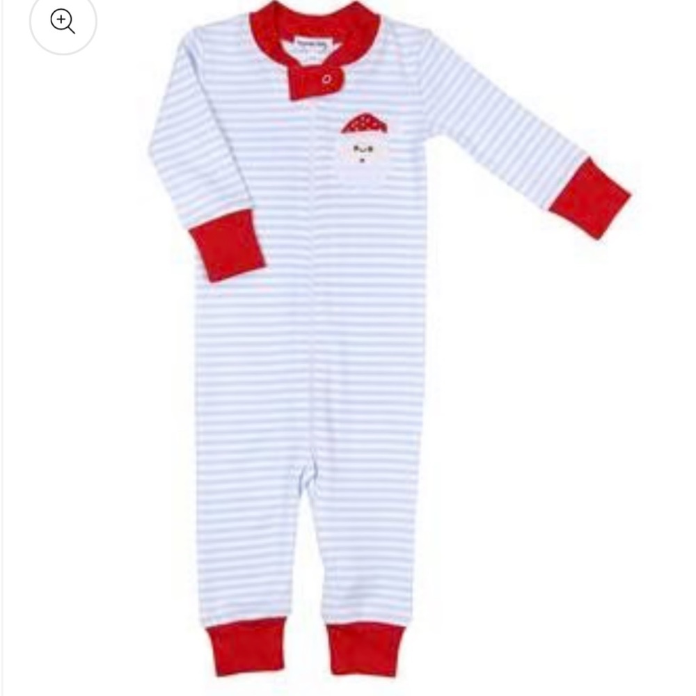 Magnolia Baby Santa Clause Zipped Pajama